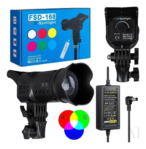 Luz Rgb Spotlight Con Trípode