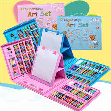 set de Arte Maleta X208 Piezas Caballete