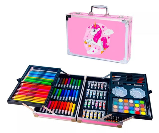 Set De Arte Profesional 145 Piezas Rosa